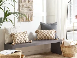 Tekstiilit<Beliani Koristetyyny Puuvilla Beige 30 X 50 Cm 2 Kpl Incana