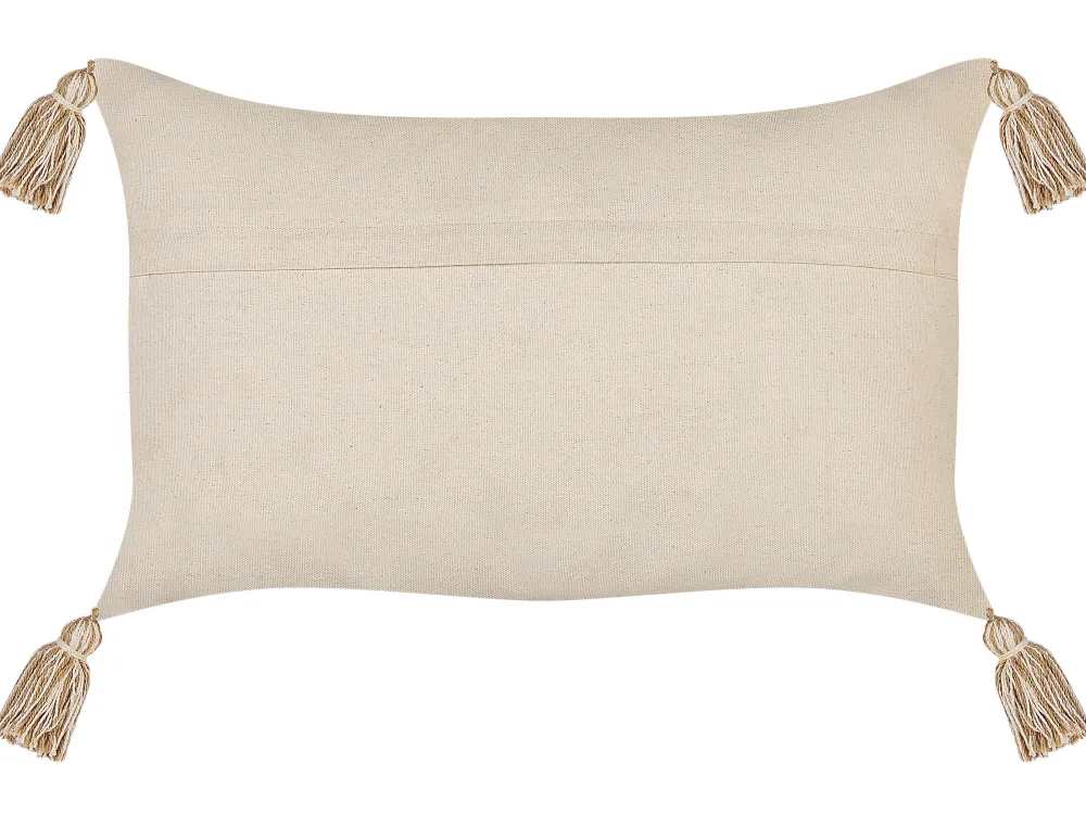 Tekstiilit<Beliani Koristetyyny Puuvilla Beige 30 X 50 Cm 2 Kpl Incana