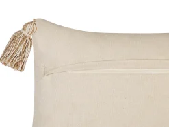 Tekstiilit<Beliani Koristetyyny Puuvilla Beige 30 X 50 Cm 2 Kpl Incana