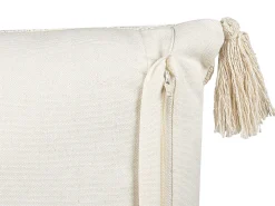 Tekstiilit<Beliani Koristetyyny Puuvilla Beige/Sininen 35 X 55 Cm Lupinus