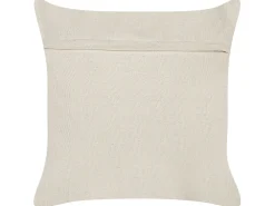 Best Sale Beliani Koristetyyny Puuvilla Beige/Harmaa Tuftattu 45 X 45 Cm Alocasia