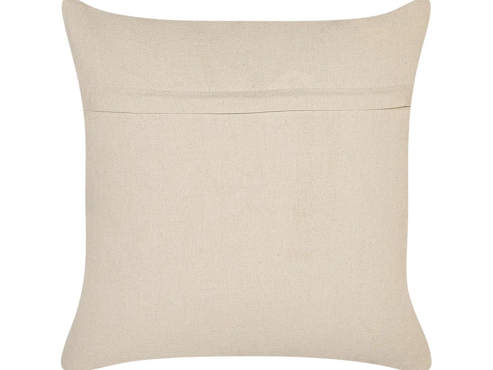 Fashion Beliani Koristetyyny Puuvilla Beige 45 X 45 Cm 2 Kpl Ixora