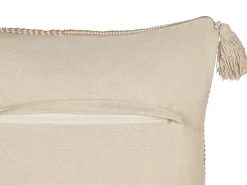 Tekstiilit<Beliani Koristetyyny Puuvilla Beige 45 X 45 Cm 2 Kpl Arlia