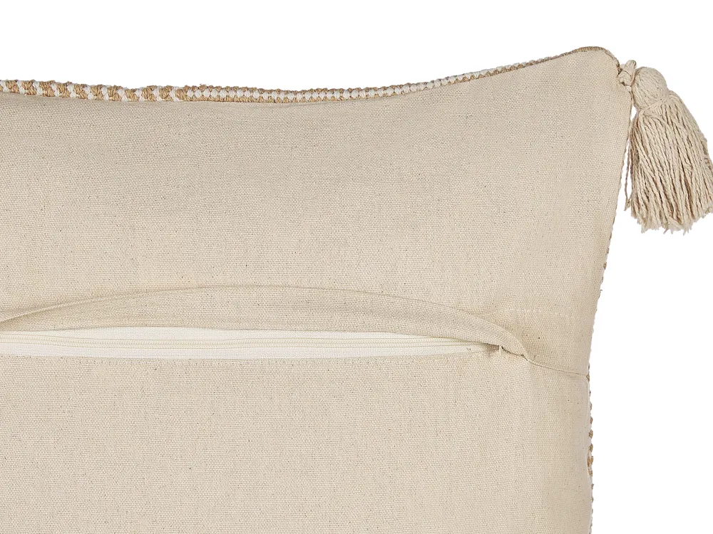 Tekstiilit<Beliani Koristetyyny Puuvilla Beige 45 X 45 Cm 2 Kpl Arlia