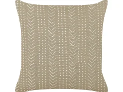 Tekstiilit<Beliani Koristetyyny Puuvilla Harmaanruskea 45 X 45 Cm 2 Kpl Senecio