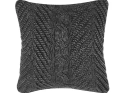 New Beliani Koristetyyny Puuvilla Harmaa Kohokuvioitu 45 X 45 Cm Konni