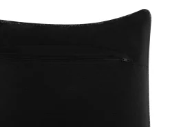 New Beliani Koristetyyny Puuvilla Harmaa Kohokuvioitu 45 X 45 Cm Konni