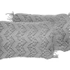 Tekstiilit<Beliani Koristetyyny Puuvilla Harmaa Makramee 30 X 45 Cm 2 Kpl Kirikkale