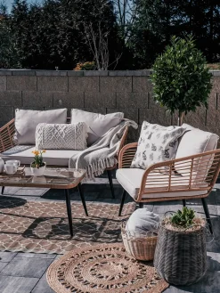 Tekstiilit<Beliani Koristetyyny Puuvilla Harmaa Makramee 30 X 45 Cm 2 Kpl Kirikkale