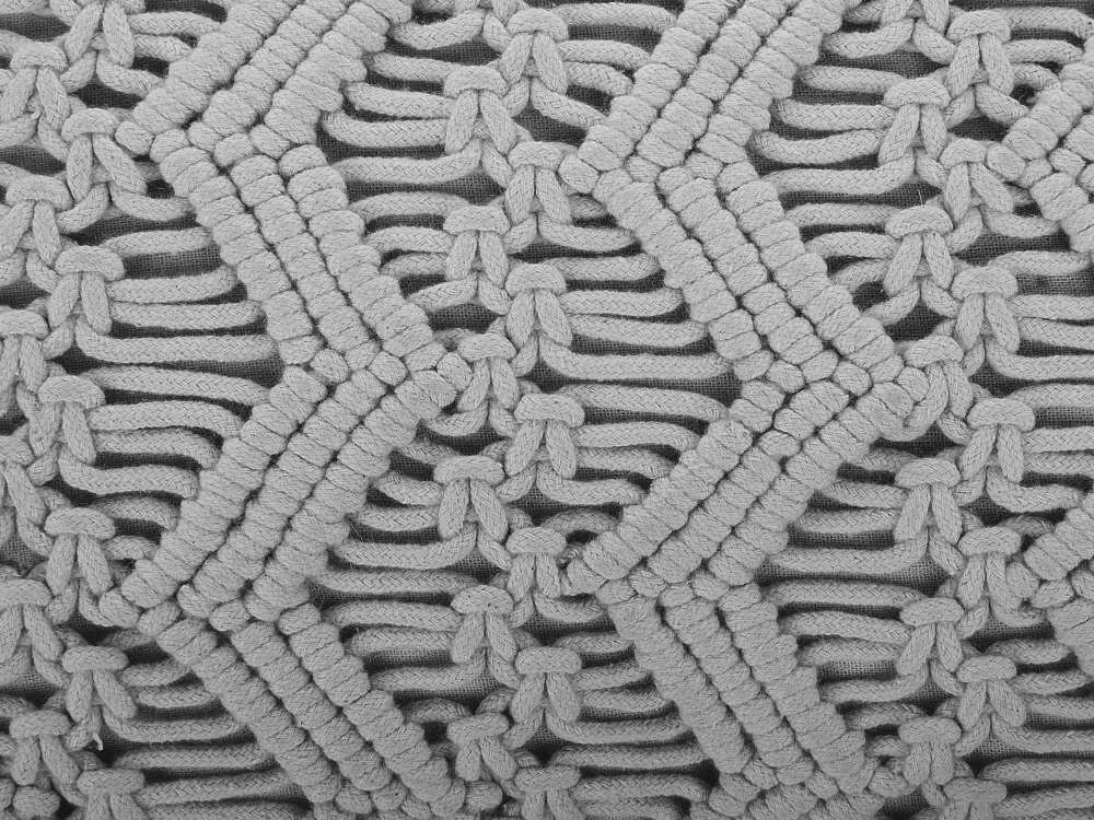 Tekstiilit<Beliani Koristetyyny Puuvilla Harmaa Makramee 30 X 45 Cm 2 Kpl Kirikkale