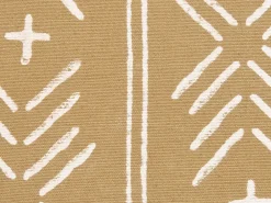 Discount Beliani Koristetyyny Puuvilla Hiekanruskea/Valkoinen 45 X 45 Cm Banyan