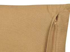 Tekstiilit<Beliani Koristetyyny Puuvilla Hiekanruskea/Valkoinen 45 X 45 Cm 2 Kpl Banyan