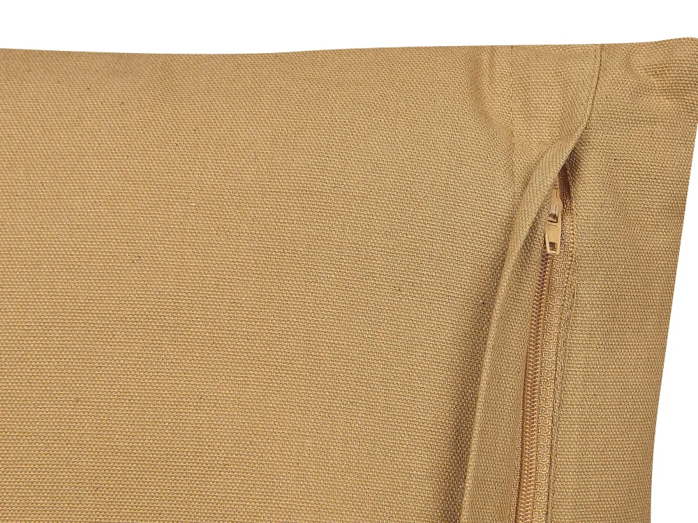 Tekstiilit<Beliani Koristetyyny Puuvilla Hiekanruskea/Valkoinen 45 X 45 Cm 2 Kpl Banyan