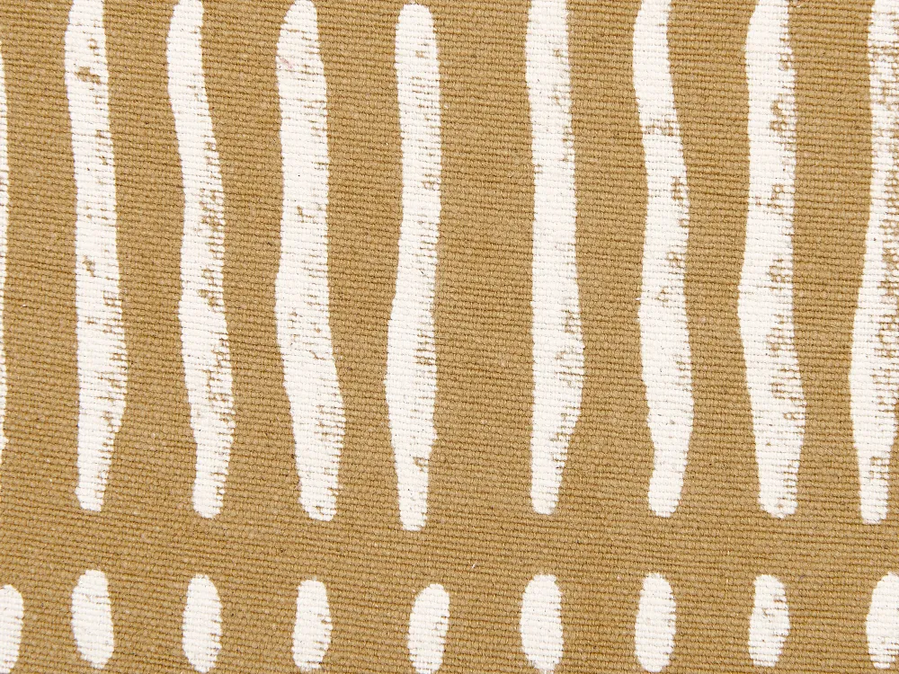 Tekstiilit<Beliani Koristetyyny Puuvilla Hiekanruskea/Valkoinen 45 X 45 Cm 2 Kpl Salix