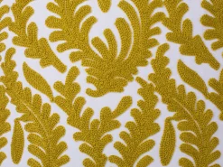 Clearance Beliani Koristetyyny Puuvilla Keltainen Kirjailtu 45 X 45 Cm 2 Kpl Primula