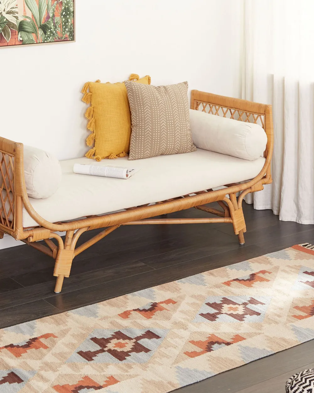 Sale Beliani Koristetyyny Puuvilla Keltainen 45 X 45 Cm 2 Kpl Lynchis