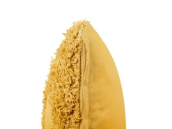 Store Beliani Koristetyyny Puuvilla Keltainen 45 X 45 Cm Rhoeo