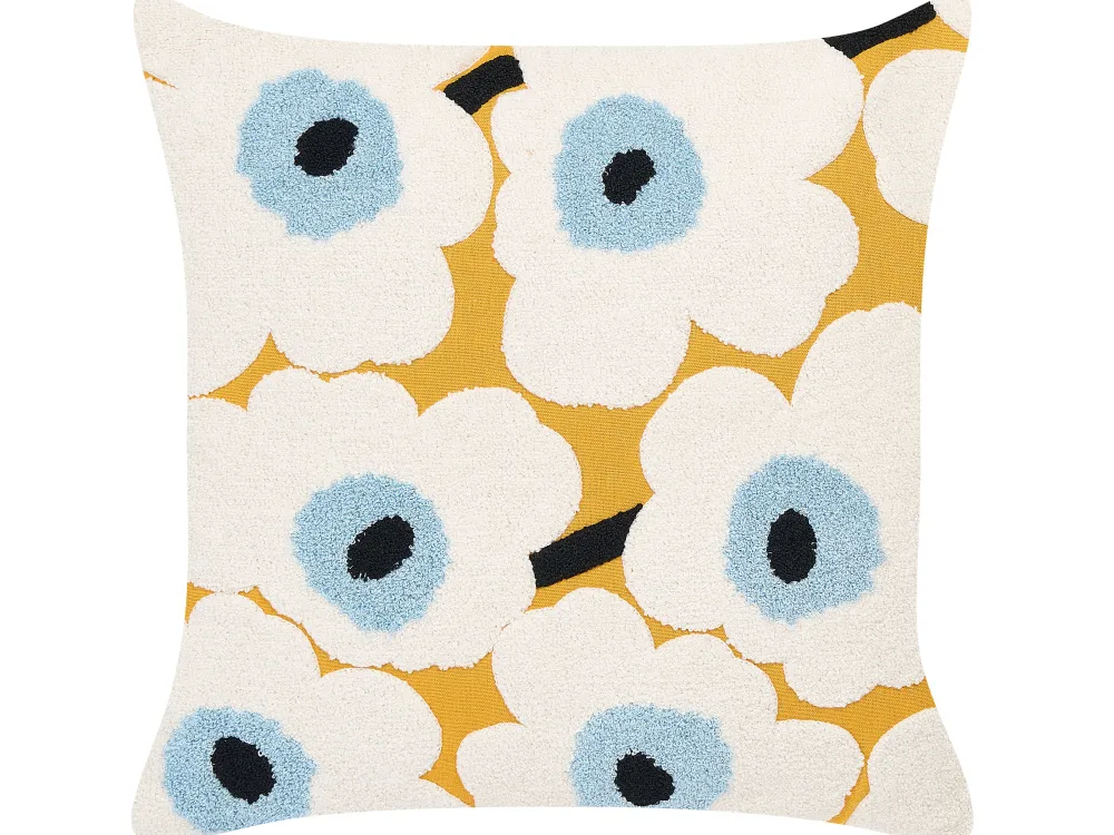 Flash Sale Beliani Koristetyyny Puuvilla Kirjailtu Monivarinen 45 X 45 Cm 2 Kpl Spruce