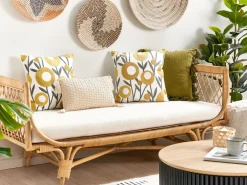 Tekstiilit<Beliani Koristetyyny Puuvilla Kirjailtu Monivarinen 45 X 45 Cm 2 Kpl Shallot