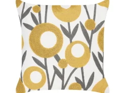 Tekstiilit<Beliani Koristetyyny Puuvilla Kirjailtu Monivarinen 45 X 45 Cm 2 Kpl Shallot