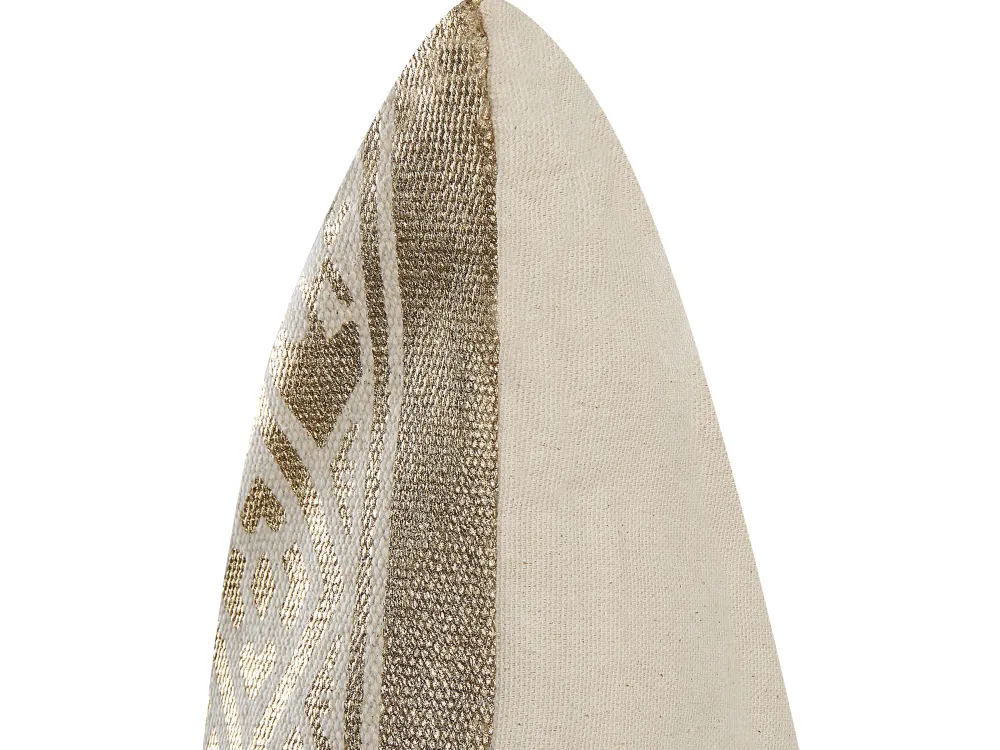 Tekstiilit<Beliani Koristetyyny Puuvilla Kulta Geometrinen Kuvio 50 X 50 Cm 2 Kpl Oujda