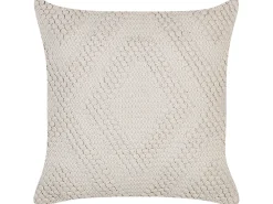 Tekstiilit<Beliani Koristetyyny Puuvilla Luonnonvalkoinen 45 X 45 Cm Catalpa