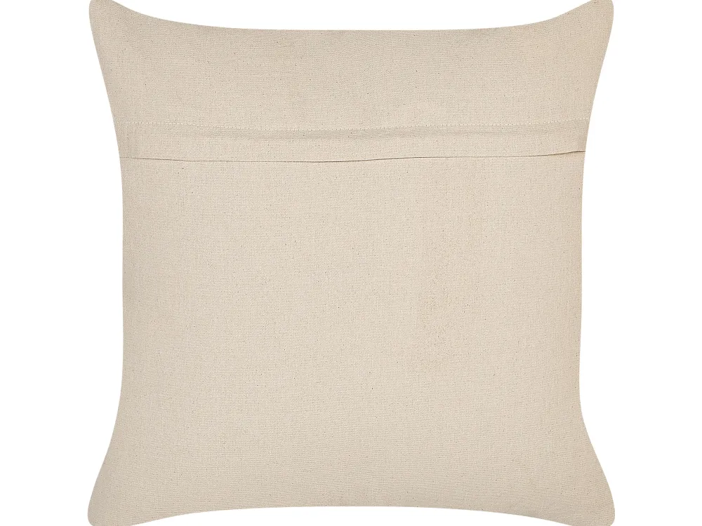 Tekstiilit<Beliani Koristetyyny Puuvilla Luonnonvalkoinen 45 X 45 Cm Catalpa