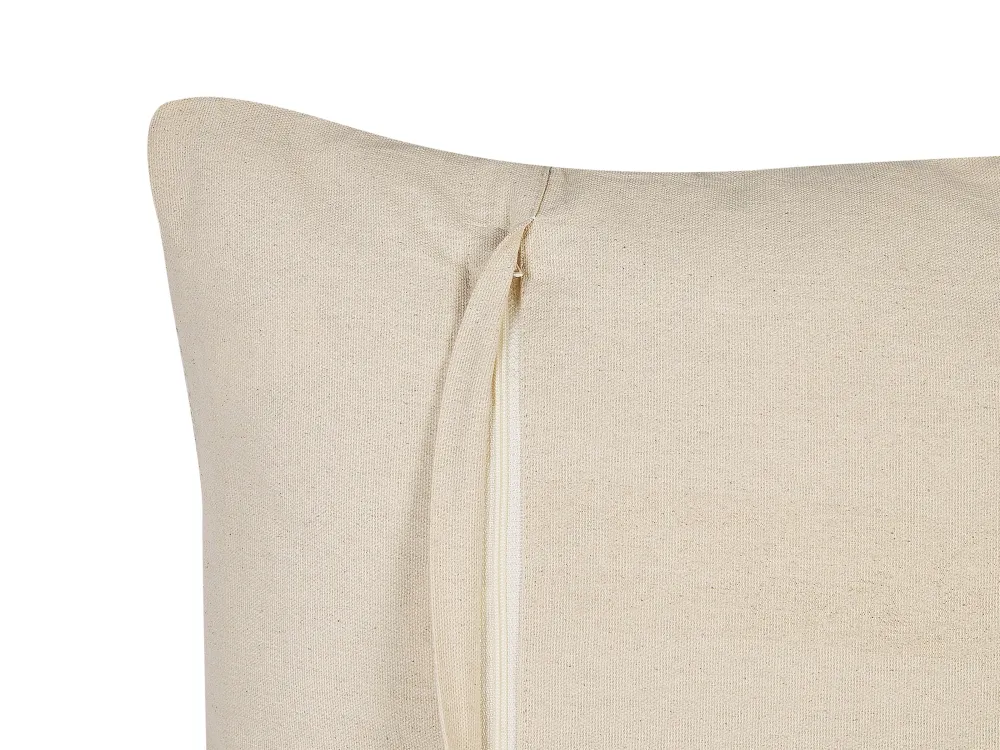 Tekstiilit<Beliani Koristetyyny Puuvilla Luonnonvalkoinen 45 X 45 Cm Catalpa