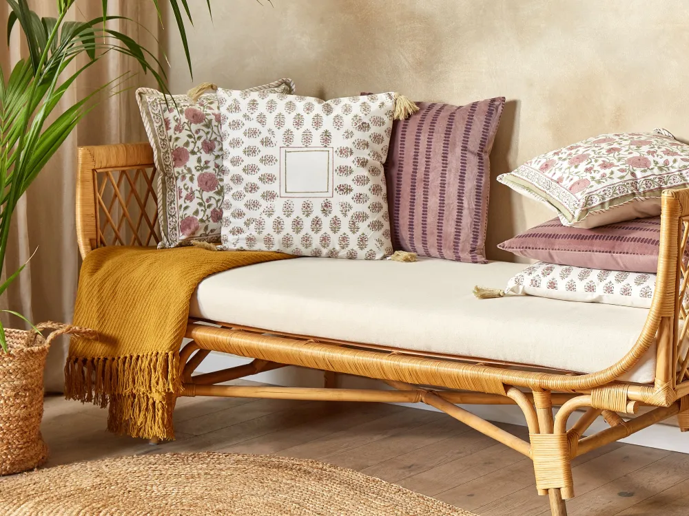 Tekstiilit<Beliani Koristetyyny Puuvilla Monivarinen 45 X 45 Cm 2 Kpl Setosa