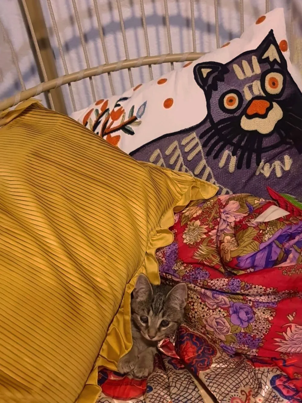 Tekstiilit<Beliani Koristetyyny Puuvilla Monivarinen Kirjailtu 50 X 50 Cm 2 Kpl Phusro