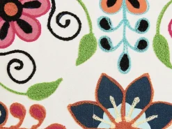 Tekstiilit<Beliani Koristetyyny Puuvilla Monivarinen Kirjailtu 50 X 50 Cm Bahraich