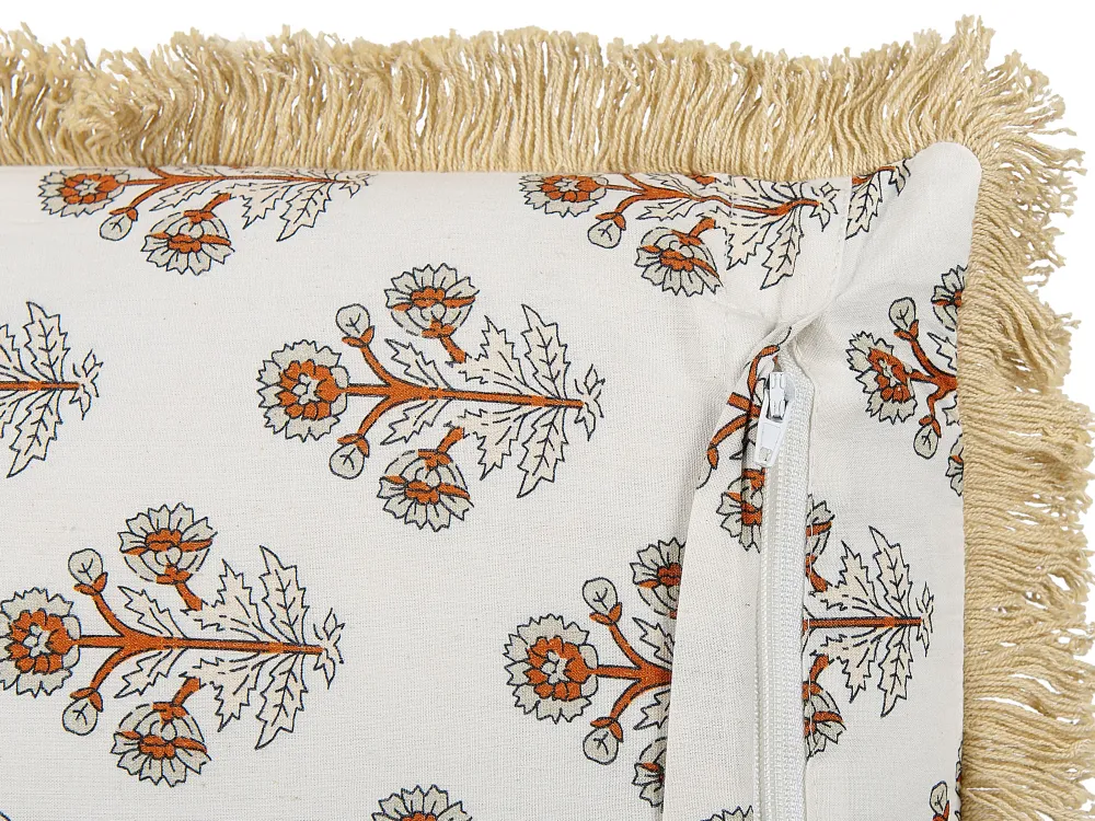 Fashion Beliani Koristetyyny Puuvilla Monivarinen 45 X 45 Cm Omorika