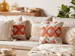 Online Beliani Koristetyyny Puuvilla Monivarinen 45 X 45 Cm Brevifolia