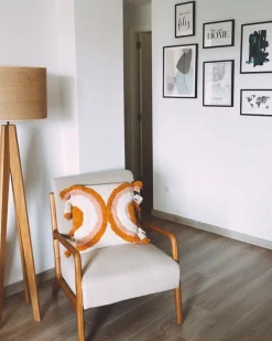 New Beliani Koristetyyny Puuvilla Monivarinen 45 X 45 Cm 2 Kpl Lablab