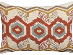 Tekstiilit<Beliani Koristetyyny Puuvilla Monivarinen Kirjailtu 40 X 60 Cm 2 Kpl Majra