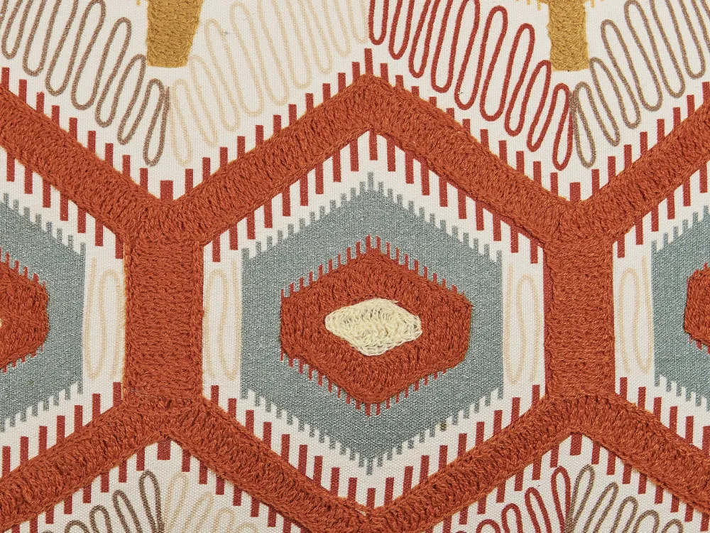 Tekstiilit<Beliani Koristetyyny Puuvilla Monivarinen Kirjailtu 40 X 60 Cm 2 Kpl Majra