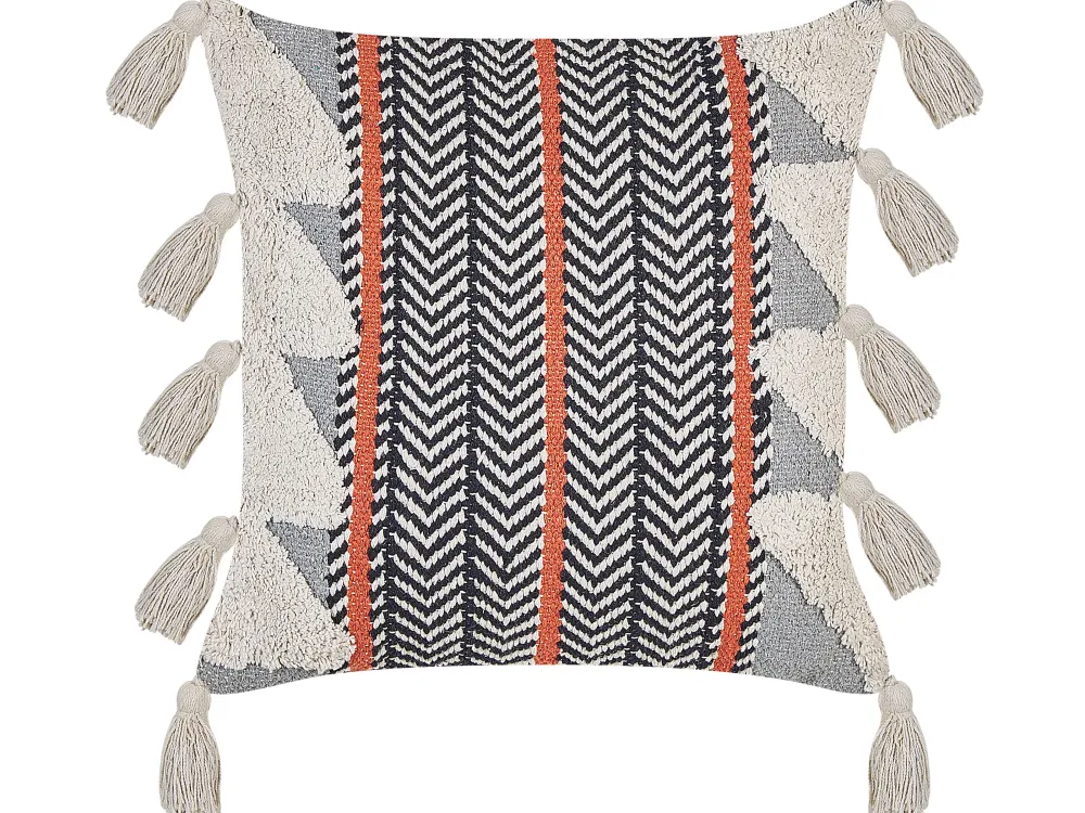 Shop Beliani Koristetyyny Puuvilla Monivarinen 45 X 45 Cm Bouvardia