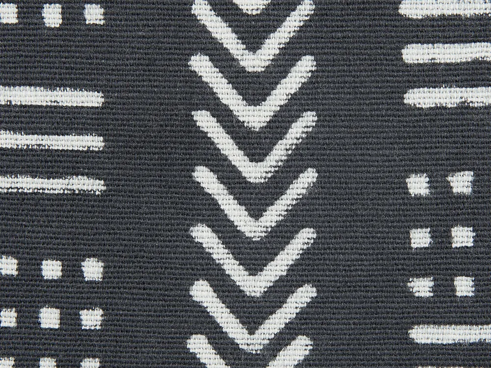 Tekstiilit<Beliani Koristetyyny Puuvilla Musta/Valkoinen 45 X 45 Cm Benzoin