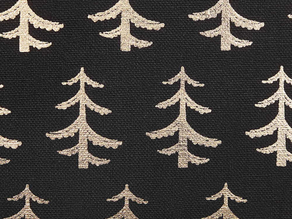 Best Sale Beliani Koristetyyny Puuvilla Musta/Kultainen 45 X 45 Cm 2 Kpl Leroy