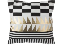 Tekstiilit<Beliani Koristetyyny Puuvilla Mustavalkoinen 45 X 45 Cm 2 Kpl Dalia