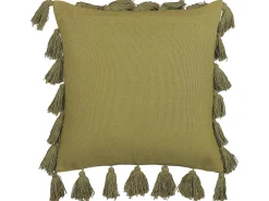 Tekstiilit<Beliani Koristetyyny Puuvilla Oliivinvihrea 45 X 45 Cm 2 Kpl Lynchis