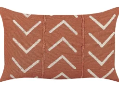 Tekstiilit<Beliani Koristetyyny Puuvilla Oranssi 35 X 55 Cm Albium
