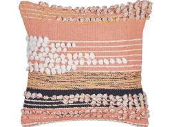 Best Beliani Koristetyyny Puuvilla Oranssi 45 X 45 Cm 2 Kpl Deutzia