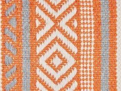 Flash Sale Beliani Koristetyyny Puuvilla Oranssi/Valkoinen 30 X 50 Cm Inula