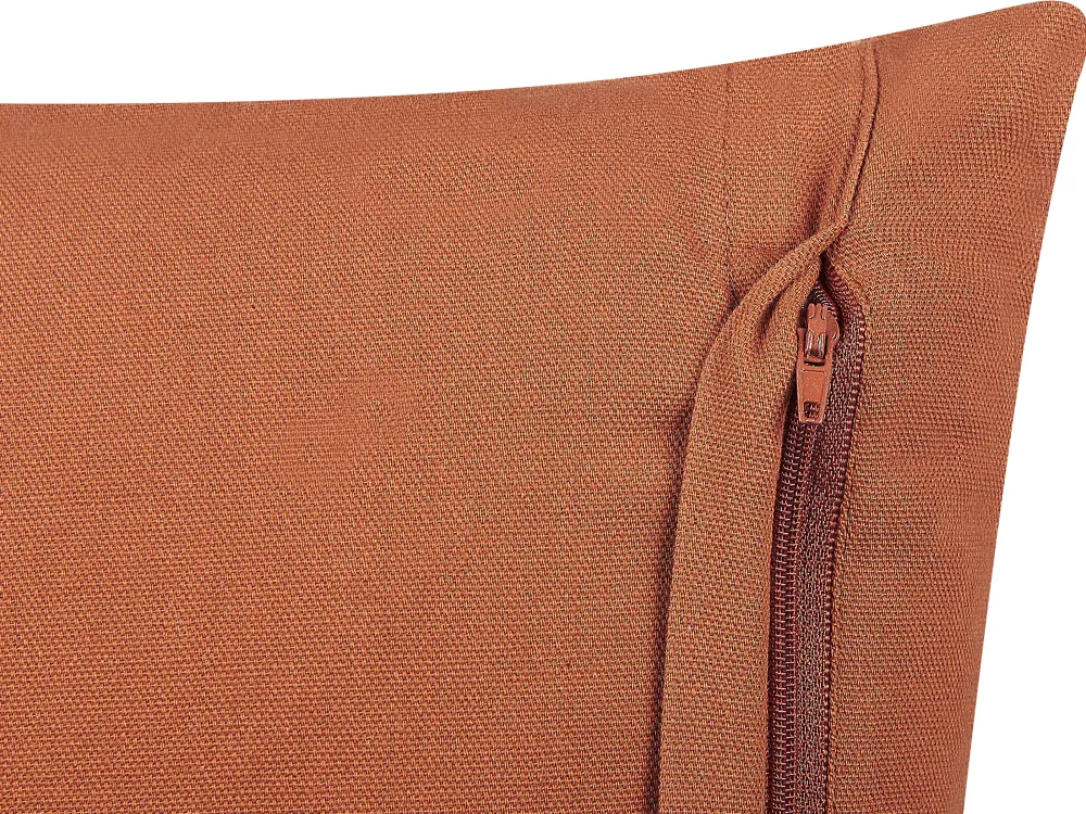 Discount Beliani Koristetyyny Puuvilla Oranssi 35 X 55 Cm 2 Kpl Albium