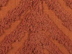 Tekstiilit<Beliani Koristetyyny Puuvilla Oranssi Tuftattu 45 X 45 Cm Lewisia