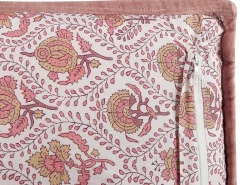 Clearance Beliani Koristetyyny Puuvilla Punainen/Valkoinen 45 X 45 Cm Picea