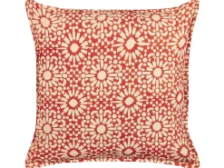 Hot Beliani Koristetyyny Puuvilla Punainen 45 X 45 Cm 2 Kpl Ceiba