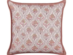 Tekstiilit<Beliani Koristetyyny Puuvilla Punainen/Valkoinen 45 X 45 Cm 2 Kpl Picea