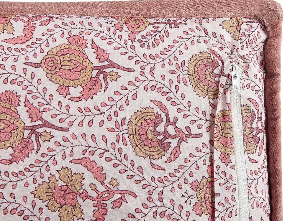 Tekstiilit<Beliani Koristetyyny Puuvilla Punainen/Valkoinen 45 X 45 Cm 2 Kpl Picea